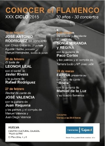 Cartel XXX Ciclo 'Conoce el Flamenco'.