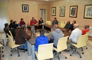 Reunión con los carboneros de Almonte. 