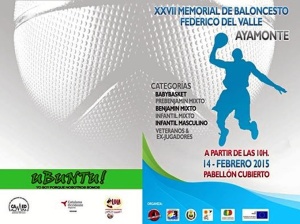 Cartel de la gran fiesta del baloncesto en Ayamonte del día 14.