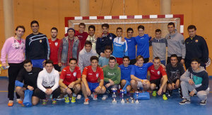 Los ganadores del trofeo de fútbol sala celebrado en Moguer.