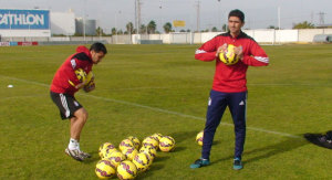 Juan Manuel Pavón, entrenador del Recre. / Foto: www.recreativohuelva.com.