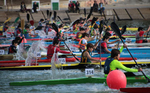 Salida de la categoría Infantil del evento celebrado en Sevilla.