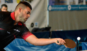 Amadeo Sánchez, en un lance de uno de sus partidos. / Foto: J. L. Rúa.