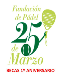 Cartel anunciador de la puesta en marcha de las becas deportivas de la Fundación 25 de Marzo.