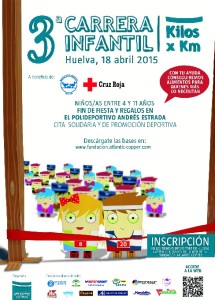 Cartel de la carrera infantil.