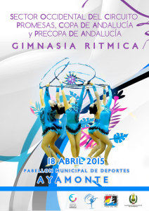 Cartel anunciador del evento gimnástico en Ayamonte.