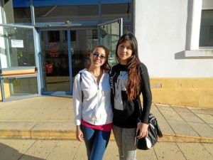 Ana García y Raquel Morales, dos estudiantes de segundo curso del grado de Gestión Cultural. 