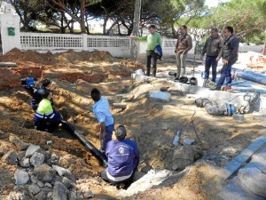 Visita a las obras.