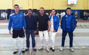 Representantes del equipo onubense en el torneo en Córdoba.