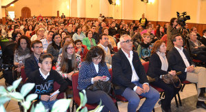 Aspecto de la Sala Cultural del Convento Nuestra Señora del Vado durante el acto.