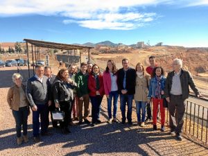 Visita al mirador Cerro Colorado del candidato del PP Huelva.