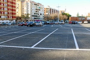 Nuevo aparcamiento en la calle Tariquejo de la capital onubense. 