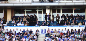 José Domínguez estuvo el sábado en el palco viendo el Recre-Betis y será presentado este martes. / Foto: Josele Ruiz.