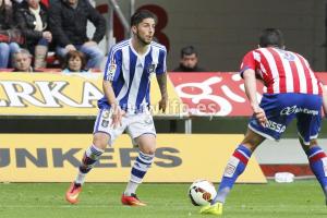 El gol de Antonio Domínguez fue el 582 del Recre fuera de casa en Segunda. / Foto: www.lfp.es.