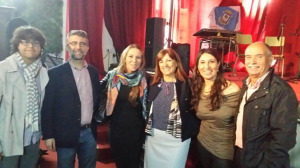 César López, Antonio Pérez (director del centro, Rocío Márquez, Charo Romeu, y Alfredo González. 