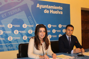 Carmen Sacristán y Felipe Arias, en rueda de prensa.