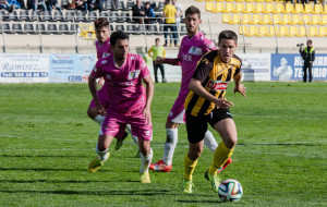 El equipo sanroquista, con ganas de superar el escollo del Real Jaén. / Foto: J. Losa.