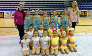 Representantes del Gimnasia Rítmica Huelva en el Torneo Ciudad de Algeciras.