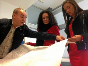 Visita de María Márquez y lourdes Martín al hospital Infanta Elena.