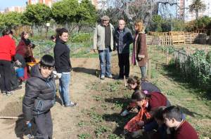 Visita a los huertos escolares.