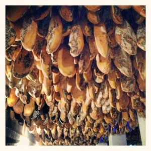La primera industria de jamón de Jabugo parece crearse en el siglo XIX.