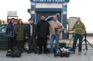 Equipo de rodaje del video.