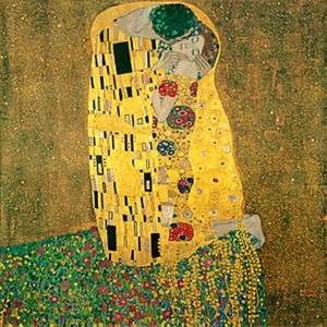 El beso, de Gustav Klint. 