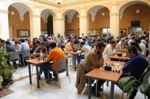 El campus de La Merced acoge habitualmente la celebración del torneo de ajedrez.