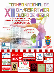 Cartel anunciador del evento gimnástico que tiene lugar este sábado en Niebla.