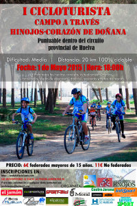 Cartel anunciador de la prueba de cicloturismo en Hinojos.