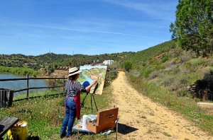 Concurso de pintura rápida del Puerto la Laja.