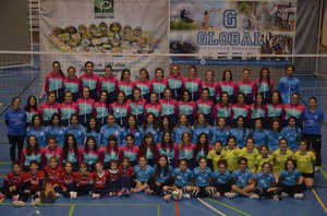 Deportistas del DJA '75, club que celebrará en 2015 su 40 aniversario fundacional.