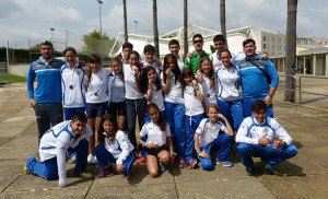 Los piragüistas del Real Club Marítimo de Huelva brillaron en la prueba celebrada en Sevilla.