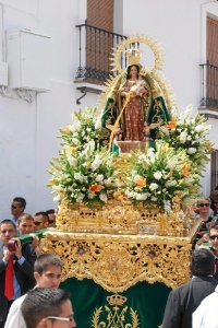 Procesión Virgen de la Rábida en Sanlúcar 2014. 