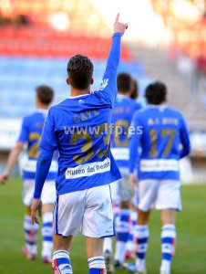 Caye Quintana anotó un gol de un gran valor para el Decano. / Foto: www.lfp.es.