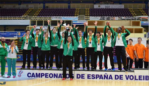 La selección andaluza infantil, medalla de plata del torneo.