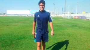 El central Zamora se ha incorporado a los entrenamientos con sus compañeros. / Foto: www.recreativohuelva.com.