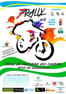 Cartel anunciador de la prueba ciclista que tendrá  lugar en Paterna del Campo el 3 de mayo.