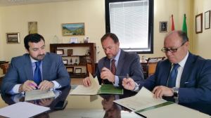 Firma del proyecto 'Huelva Territorio Sostenible'.