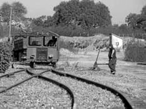 Antigua estación de ferrocarril de San Bartolomé.