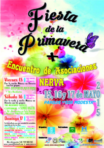 Cartel de la Fiesta de la Primavera de Nerva 2015.