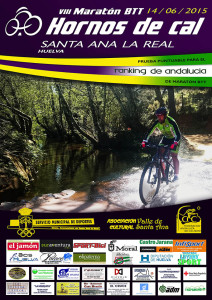 Cartel anunciador de la prueba ciclista en Santa Ana la Real.