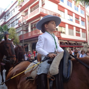 Un pequeño jinete.