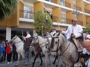 Los onubenses desean a la Hermandad un feliz camino.