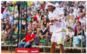 David Ferrer en la Copa del Rey de Huelva. 