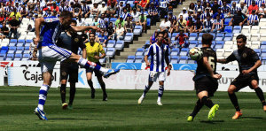 Juanan fue de los primeros en poner a prueba a Nauzet. / Foto: Josele Ruiz.