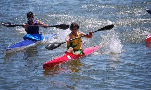 Sprint final en la prueba cadete masculina.