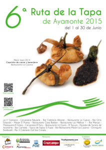 Cartel de la VI Ruta de la Tapa de Ayamonte.