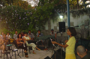 Carmen en un recital.