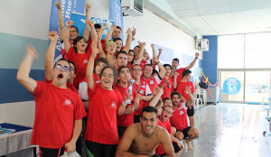 Representantes del Coda Huelva, que han brillado en el Campeonato de Andalucía de Natación.